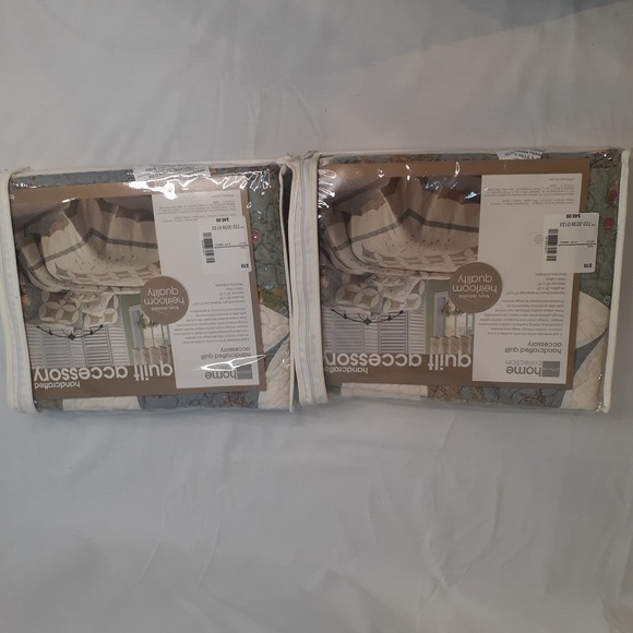 JCPenney‎ Home Collection Handcrafted Sham Set of 2 NEW 21x27 - Picture 7 of 10